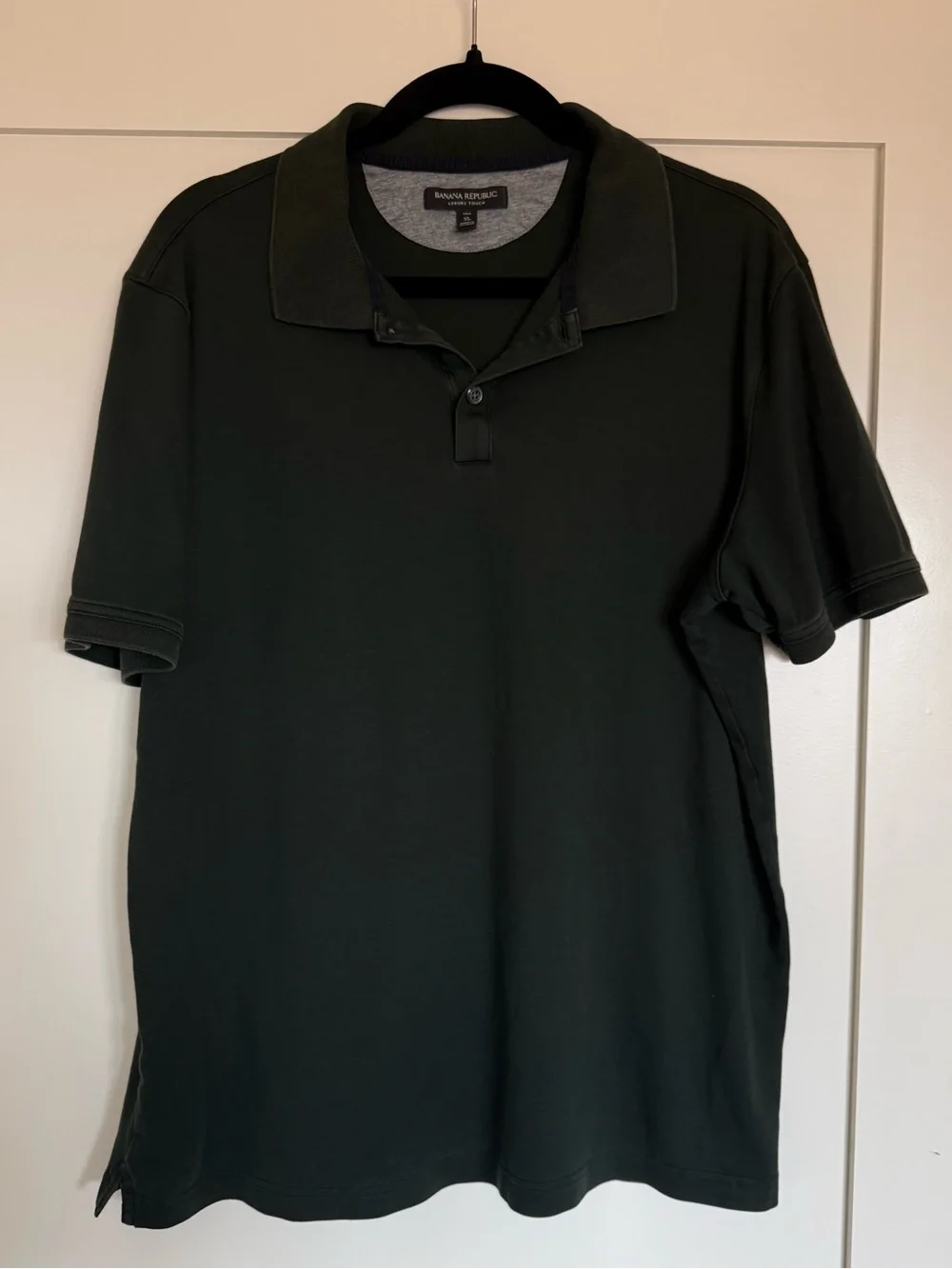 Banana Republic luxury touch Dark Green Polo Shirt